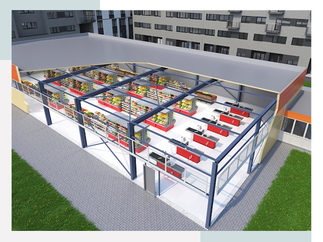 Строительство магазинов в Ессентуки от 612 руб. за м²