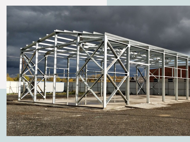 Двускатные ангары в Ессентуки от 612 руб. за квадрат